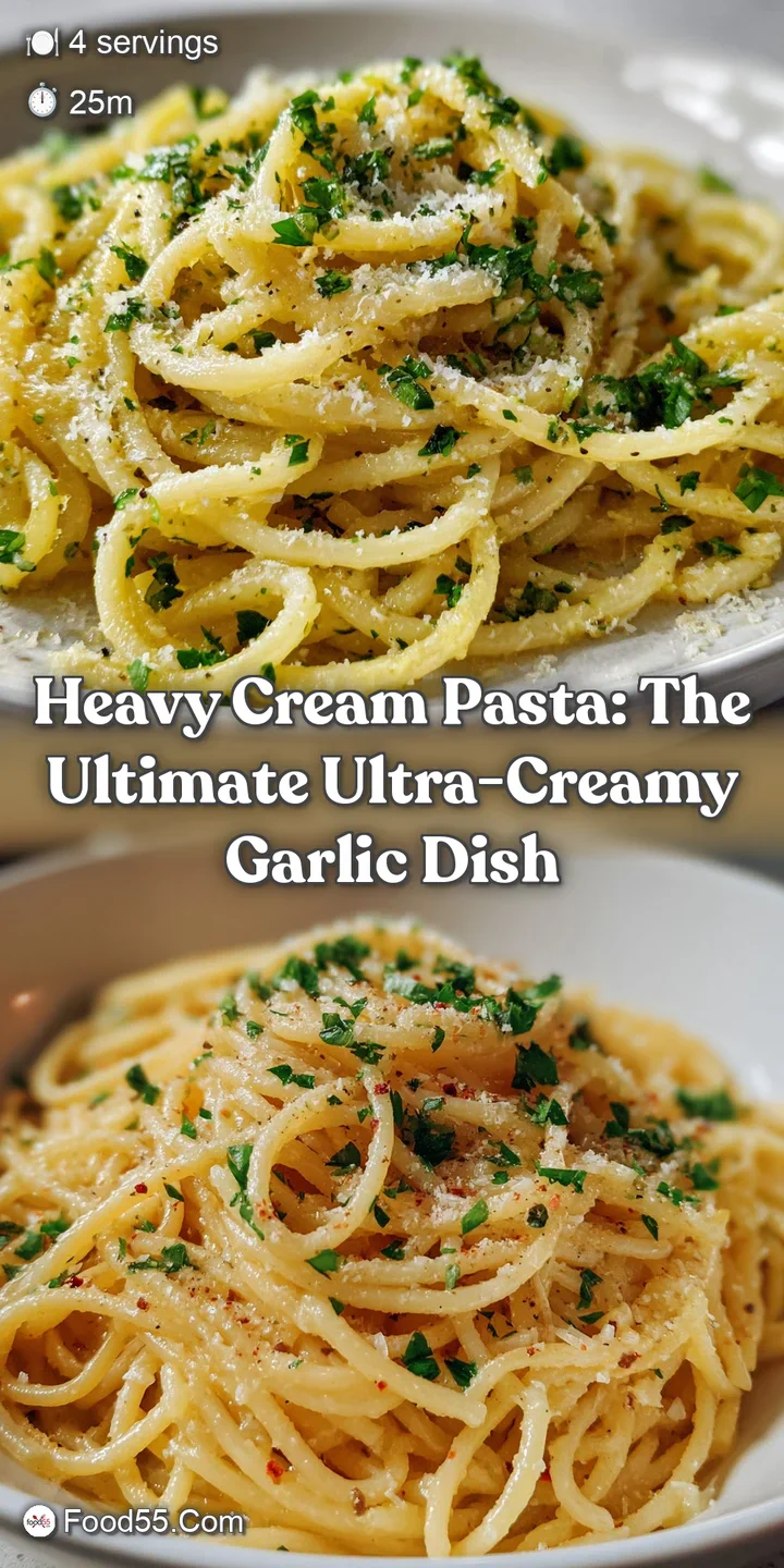 Heavy Cream Pasta: The Ultimate Ultra-Creamy Garlic Dish