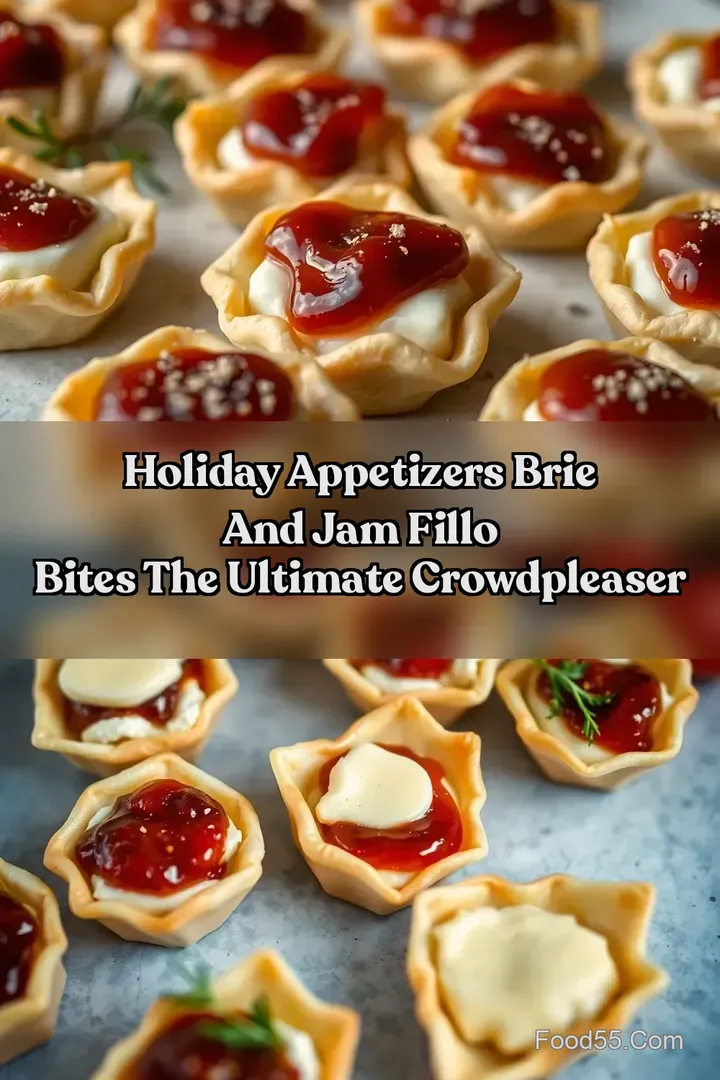 Holiday Appetizers Brie and Jam Fillo Bites the Ultimate CrowdPleaser