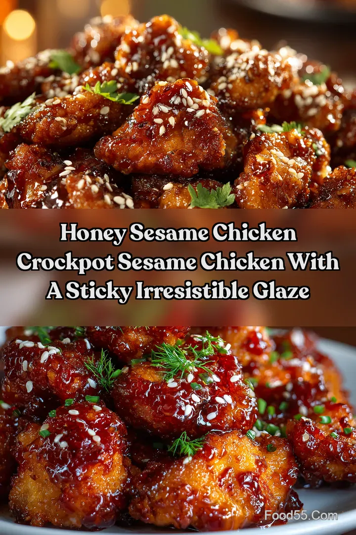Honey Sesame Chicken Crockpot Sesame Chicken With a Sticky Irresistible Glaze