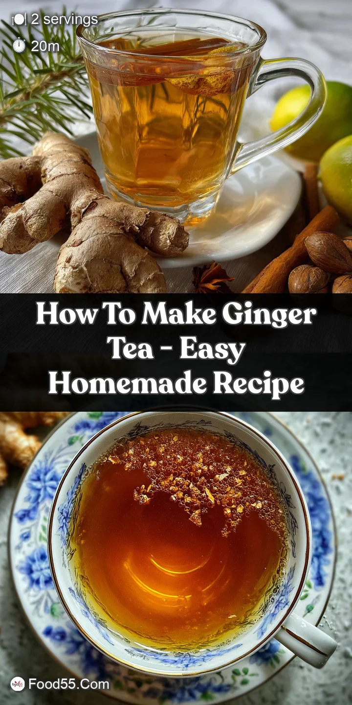 Close-up of vibrant yellow ginger tea, with visible steam rising and fresh ginger slices infusing in the clear glass mug.