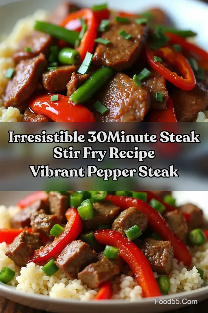 Irresistible 30Minute Steak Stir Fry Recipe Vibrant Pepper Steak