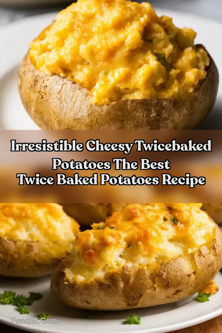 Irresistible Cheesy TwiceBaked Potatoes The Best Twice Baked Potatoes Recipe