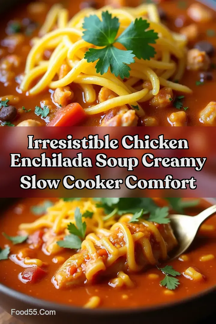 Irresistible Chicken Enchilada Soup Creamy Slow Cooker Comfort