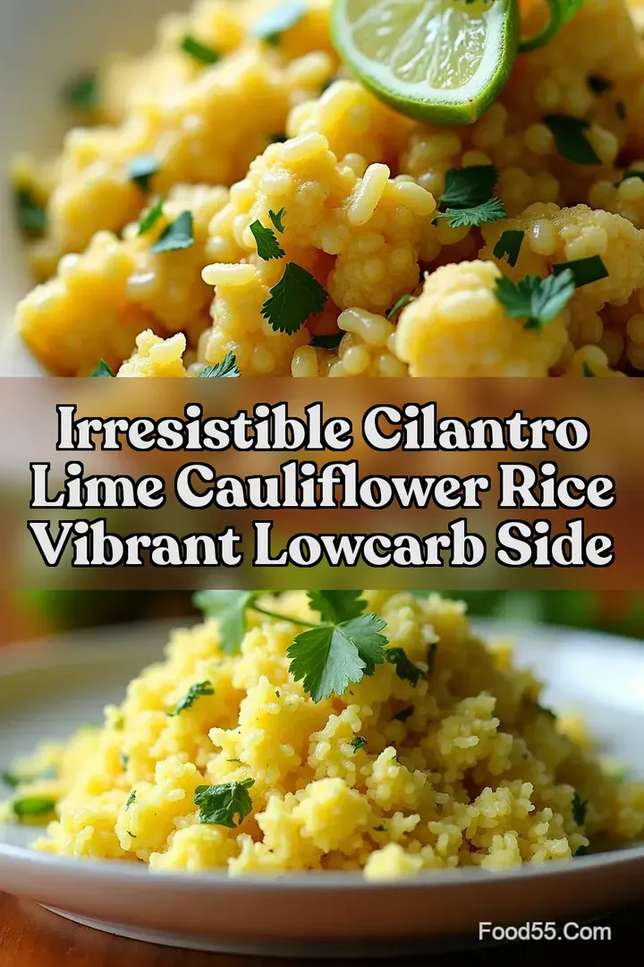 Irresistible Cilantro Lime Cauliflower Rice Vibrant LowCarb Side
