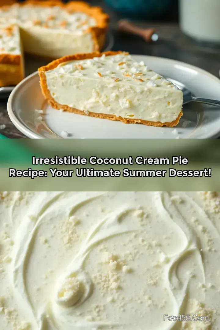 Irresistible Coconut Cream Pie Recipe: Your Ultimate Summer Dessert! : PIN FOR LATER Irresistible Coconut Cream Pie Recipe: Your Ultimate Summer Dessert!