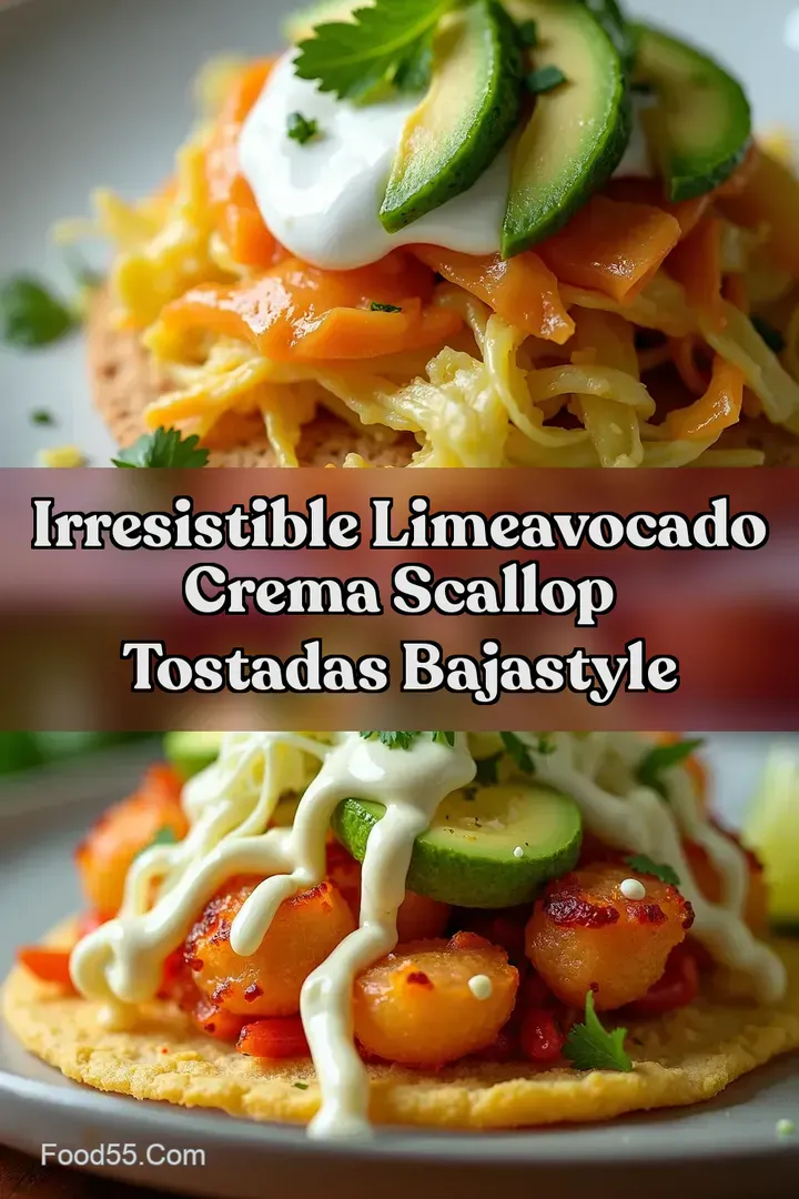 Irresistible LimeAvocado Crema Scallop Tostadas BajaStyle
