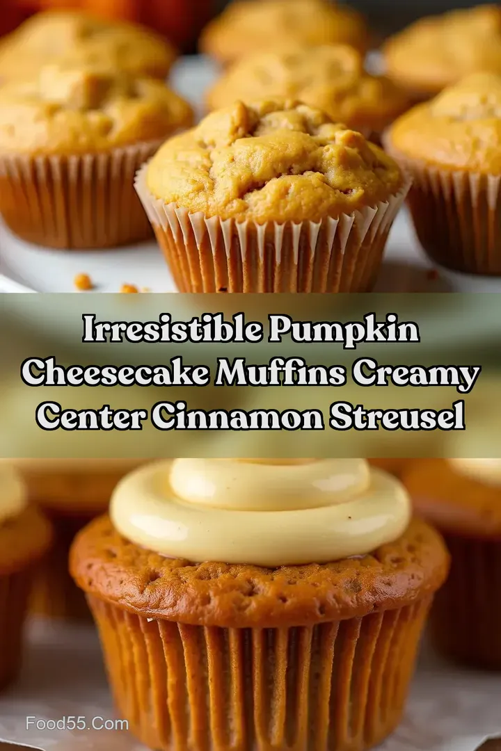 Irresistible Pumpkin Cheesecake Muffins Creamy Center Cinnamon Streusel