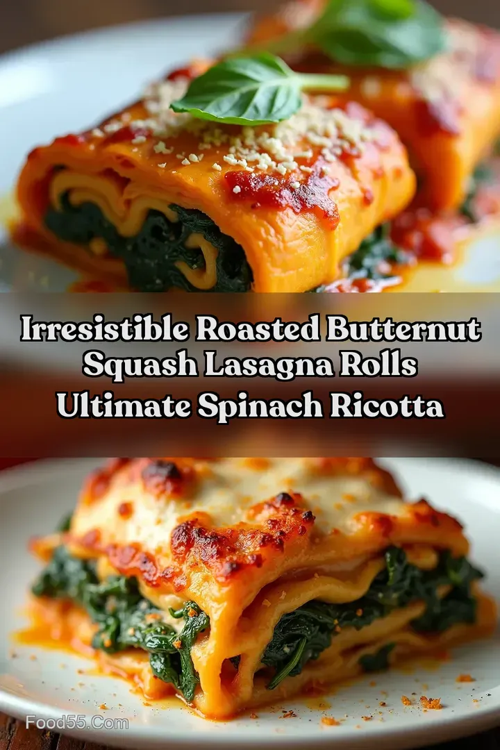 Irresistible Roasted Butternut Squash Lasagna Rolls Ultimate Spinach Ricotta