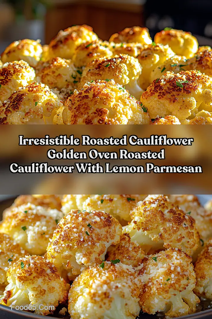 Irresistible Roasted Cauliflower Golden Oven Roasted Cauliflower With Lemon Parmesan