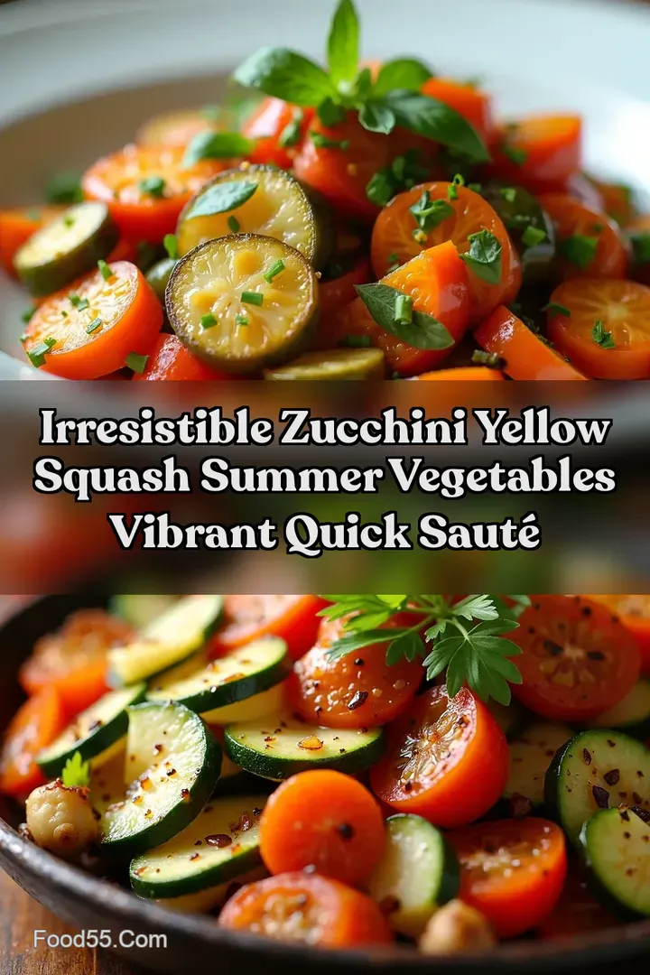 Irresistible Zucchini Yellow Squash Summer Vegetables Vibrant Quick Saut&eacute;