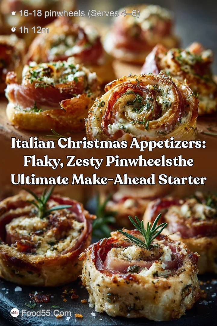 Italian Christmas Appetizers: Flaky Zesty PinwheelsThe Ultimate Make-Ahead Starter
