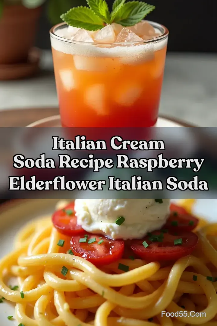 Italian Cream Soda Recipe Raspberry Elderflower Italian Soda