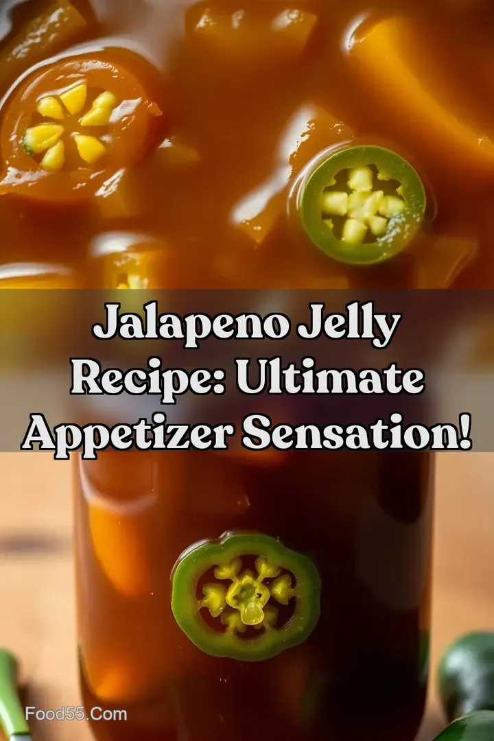 Jalapeno Jelly Recipe: Ultimate Appetizer Sensation! : PIN FOR LATER Jalapeno Jelly Recipe: Ultimate Appetizer Sensation!