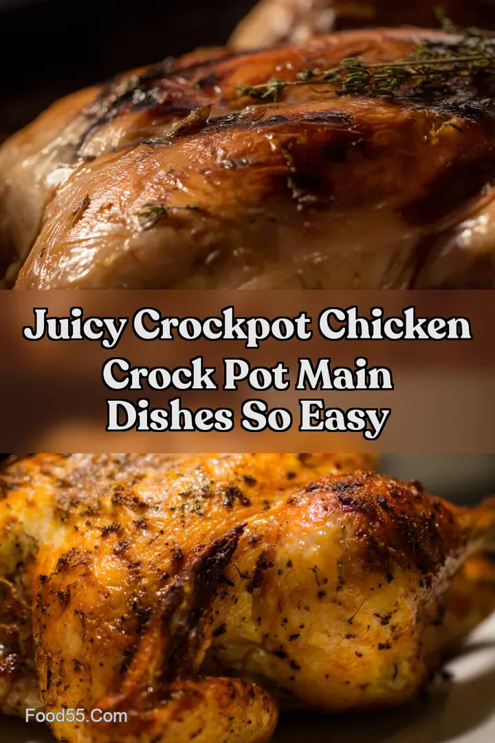 Juicy Crockpot Chicken Crock Pot Main Dishes So Easy