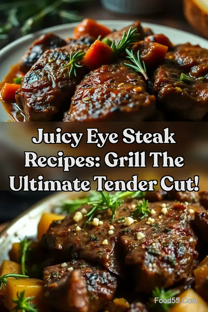 Juicy Eye Steak Recipes: Grill the Ultimate Tender Cut! : PIN FOR LATER Juicy Eye Steak Recipes: Grill the Ultimate Tender Cut!