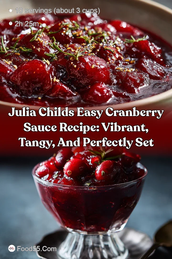 Julia Childs Easy Cranberry Sauce Recipe: Vibrant Tangy and Perfectly Set