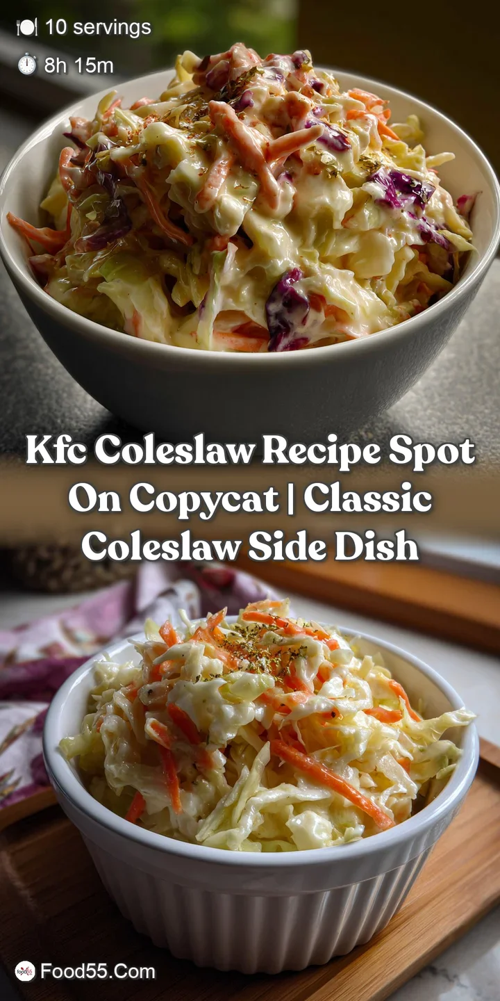 KFC Coleslaw Recipe Spot On Copycat | Classic Coleslaw Side Dish