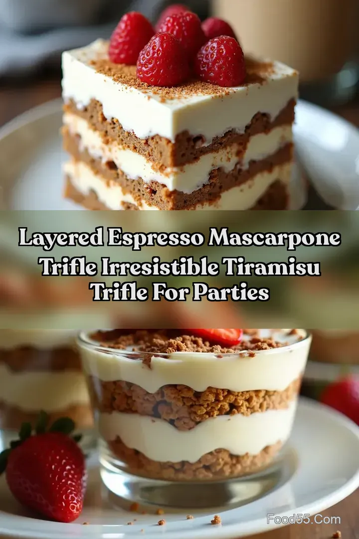 Layered Espresso Mascarpone Trifle Irresistible Tiramisu Trifle for Parties