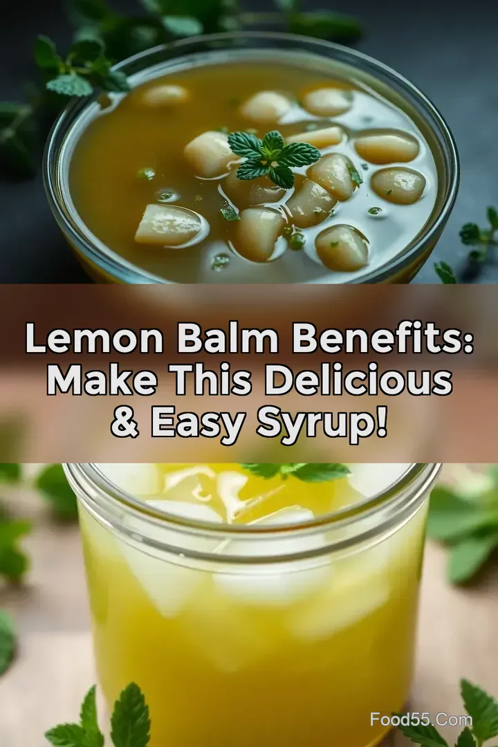 Lemon Balm Benefits: Make this Delicious & Easy Syrup! : PIN FOR LATER Lemon Balm Benefits: Make this Delicious & Easy Syrup!