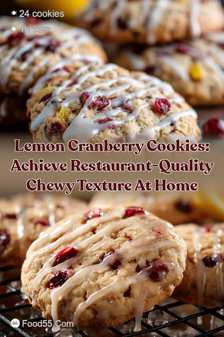 Lemon Cranberry Cookies: Achieve Restaurant-Quality Chewy Texture at Home