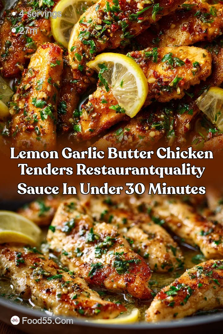 Lemon Garlic Butter Chicken Tenders RestaurantQuality Sauce in Under 30 Minutes