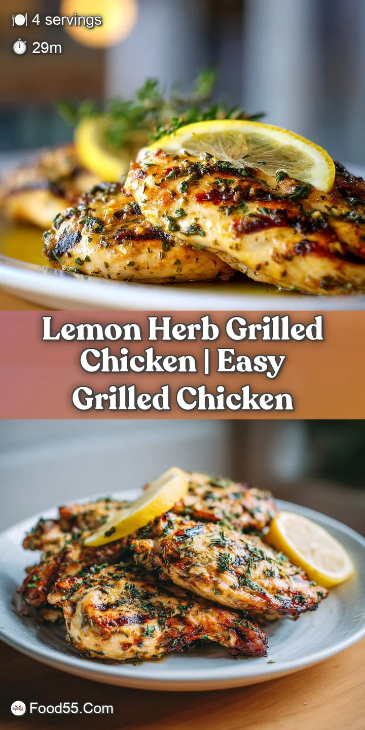 Sizzling chicken leg with a zesty lemon glaze, herbs scattered across the surface, golden and aromatic