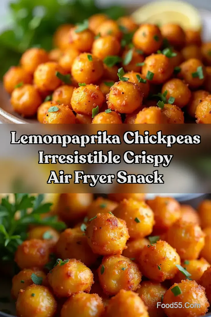 LemonPaprika Chickpeas Irresistible Crispy Air Fryer Snack