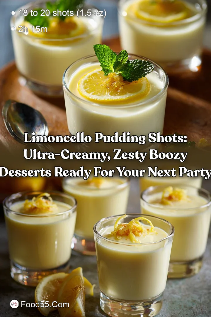 Limoncello Pudding Shots: Ultra-Creamy Zesty Boozy Desserts Ready for Your Next Party