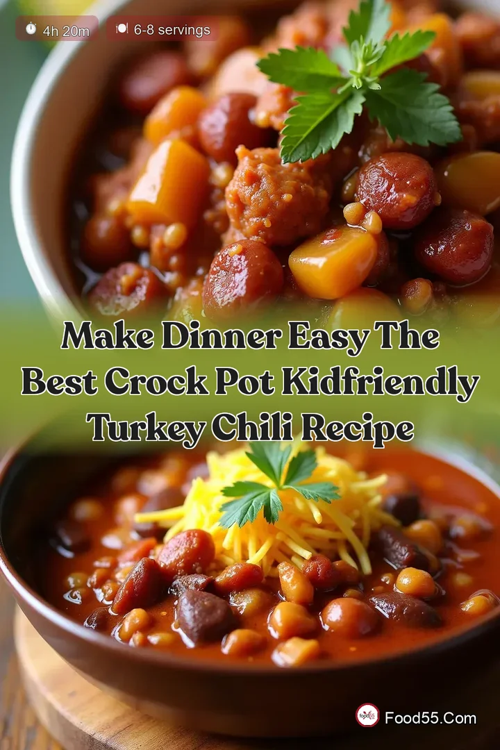 Make Dinner Easy The Best Crock Pot KidFriendly Turkey Chili Recipe