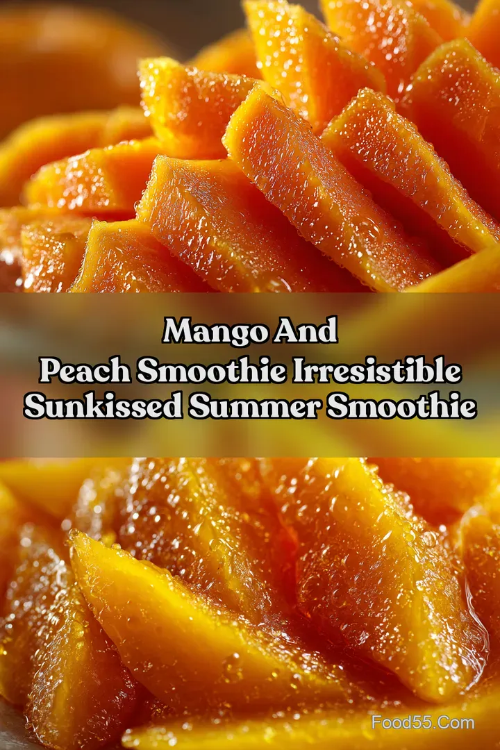 Mango And Peach Smoothie Irresistible SunKissed Summer Smoothie