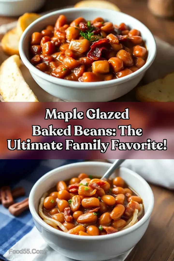 Maple Glazed Baked Beans: The Ultimate Family Favorite! : PIN FOR LATER Maple Glazed Baked Beans: The Ultimate Family Favorite!