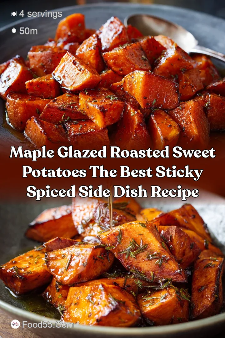 Maple Glazed Roasted Sweet Potatoes The Best Sticky Spiced Side Dish Recipe