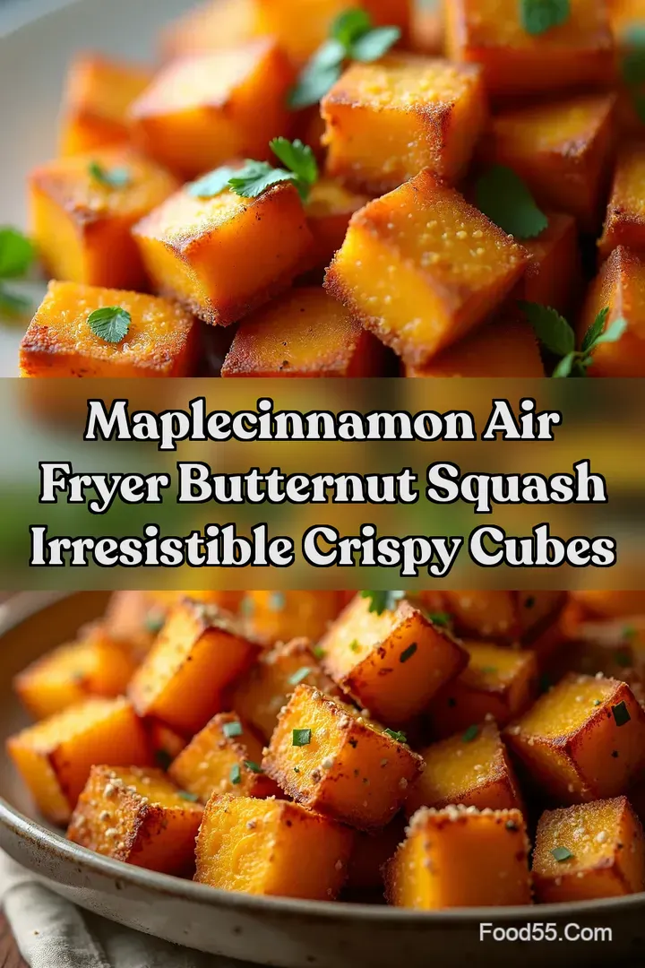 MapleCinnamon Air Fryer Butternut Squash Irresistible Crispy Cubes