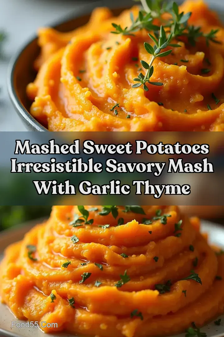Mashed Sweet Potatoes Irresistible Savory Mash With Garlic Thyme