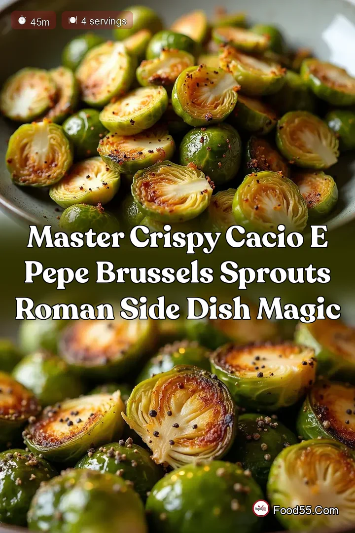 Master Crispy Cacio e Pepe Brussels Sprouts Roman Side Dish Magic