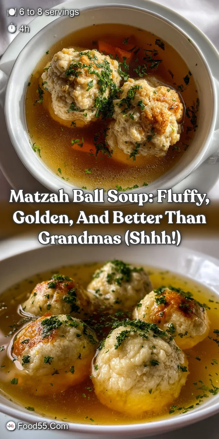 Matzah Ball Soup: Fluffy Golden and Better Than Grandmas (Shhh!)