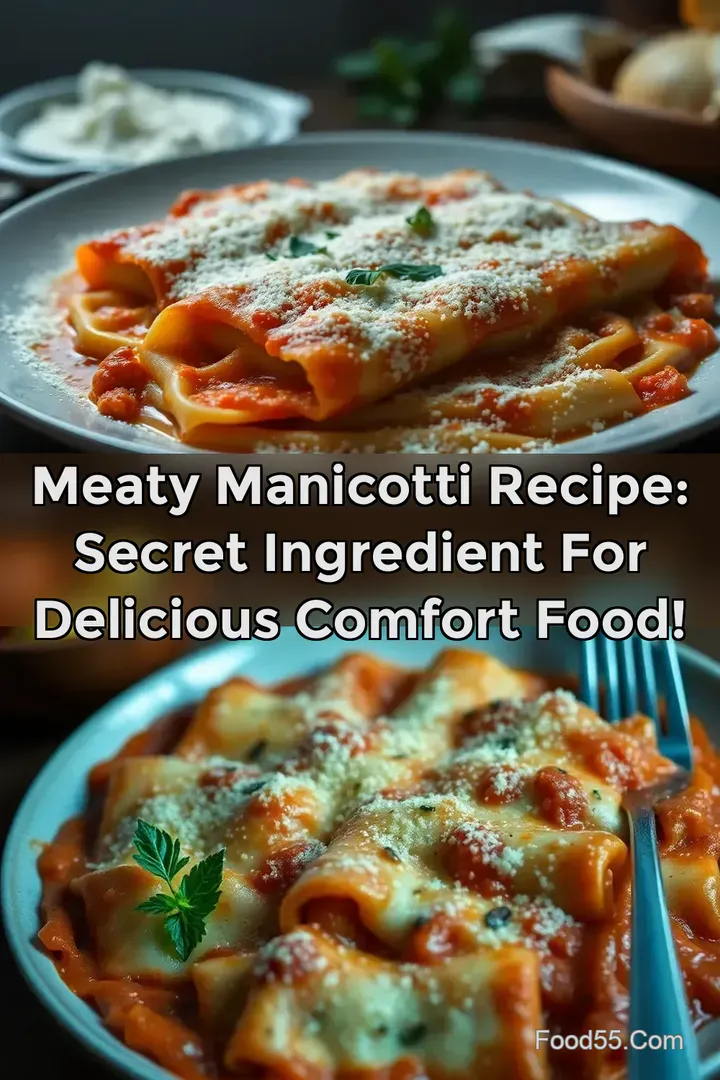 Meaty Manicotti Recipe: Secret Ingredient for Delicious Comfort Food!