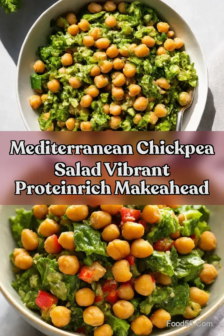 Mediterranean Chickpea Salad Vibrant ProteinRich MakeAhead