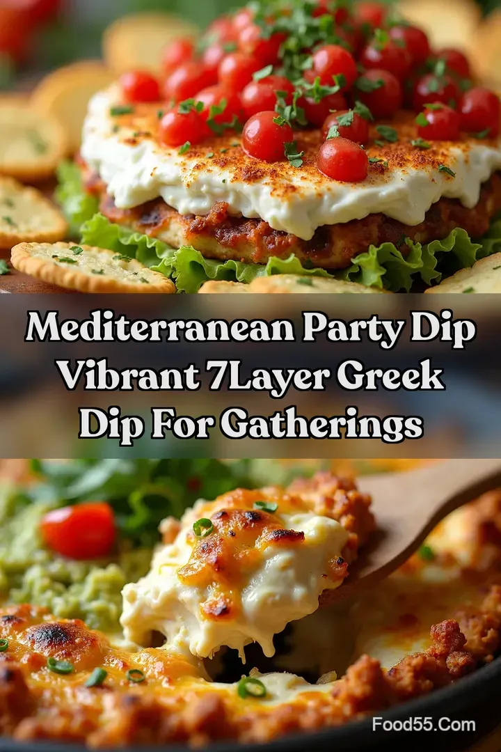 Mediterranean Party Dip Vibrant 7Layer Greek Dip for Gatherings