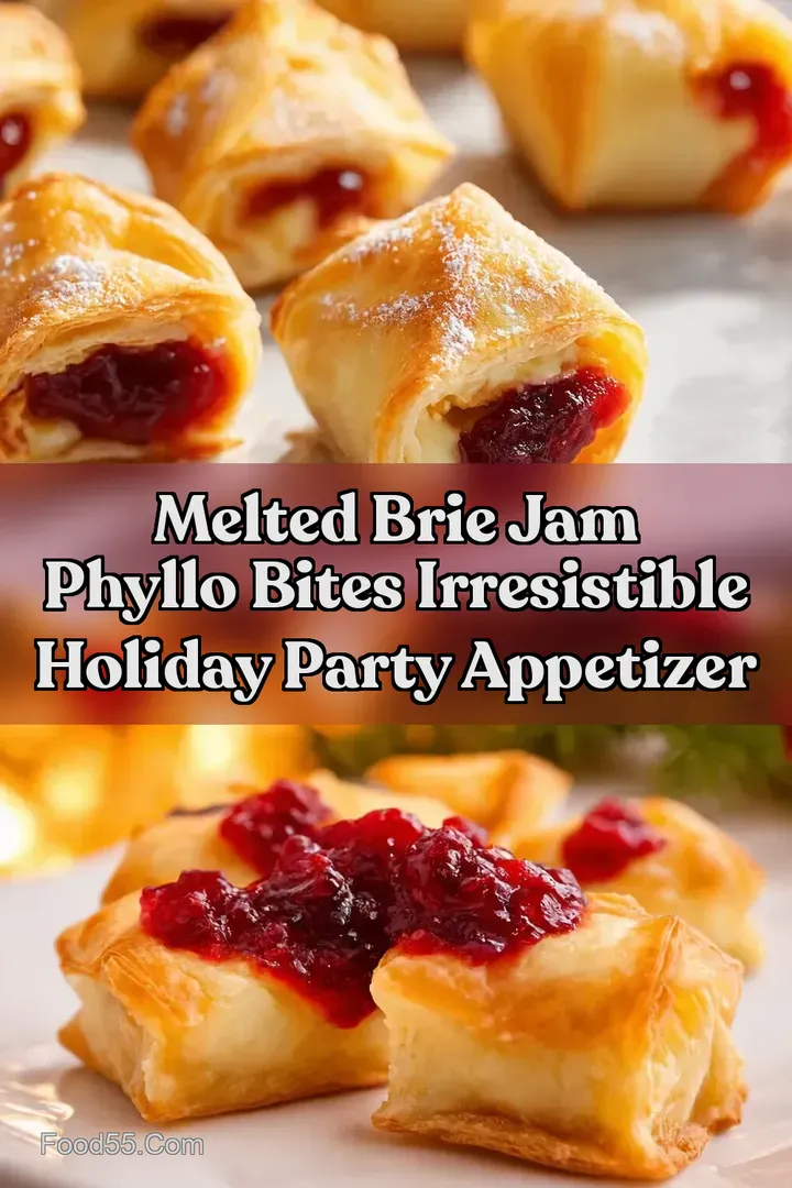 Melted Brie Jam Phyllo Bites Irresistible Holiday Party Appetizer