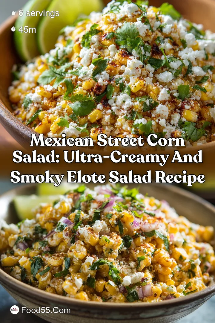 Mexican Street Corn Salad: Ultra-Creamy and Smoky Elote Salad Recipe