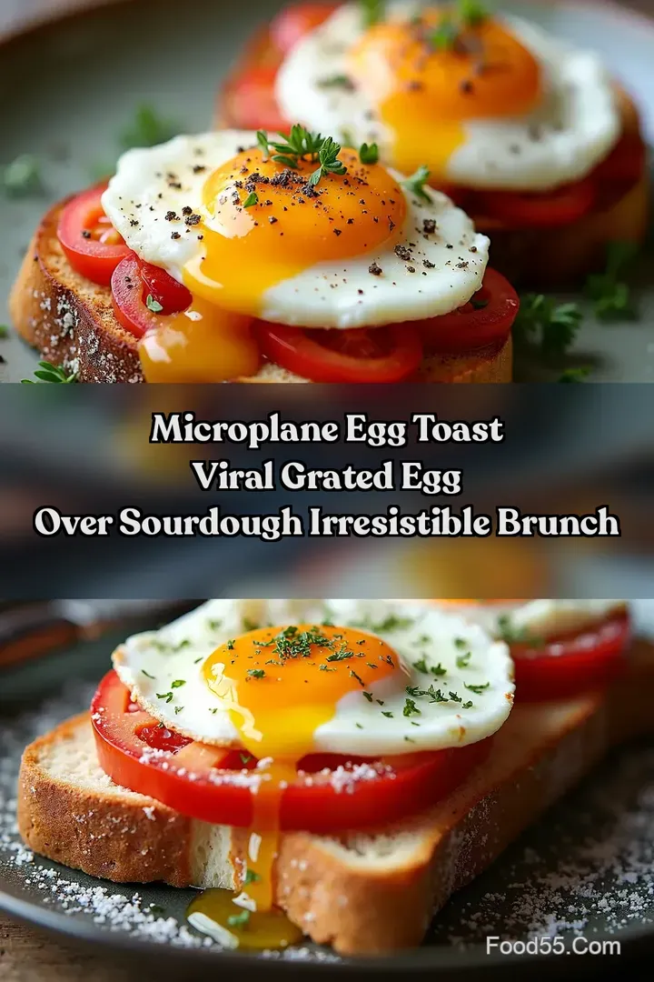 Microplane Egg Toast Viral Grated Egg Over Sourdough Irresistible Brunch