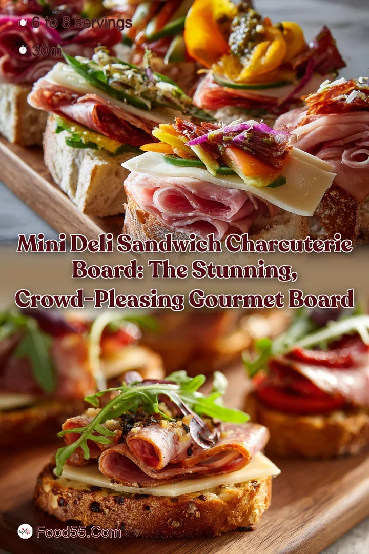 Mini Deli Sandwich Charcuterie Board: The Stunning Crowd-Pleasing Gourmet Board