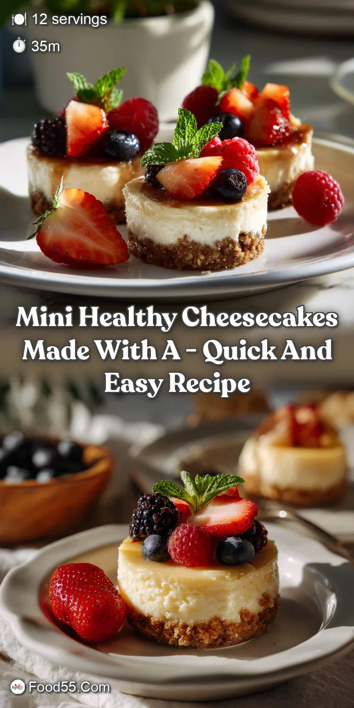 Mini Healthy Cheesecakes Made With A - Quick and Easy Recipe