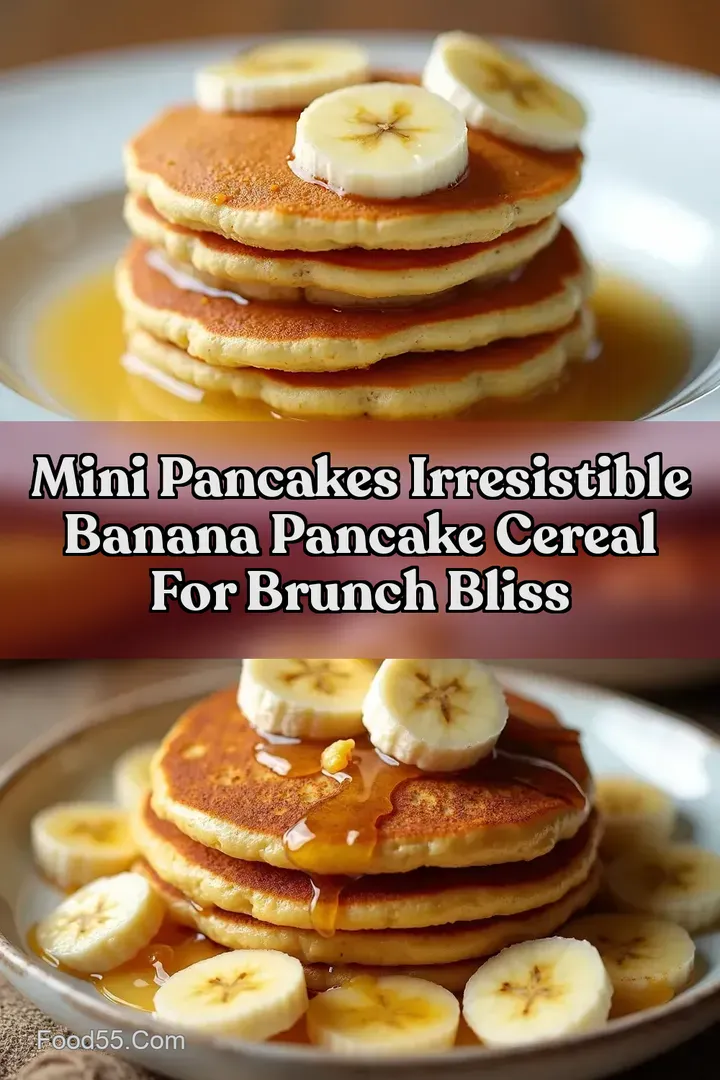 Mini Pancakes Irresistible Banana Pancake Cereal for Brunch Bliss