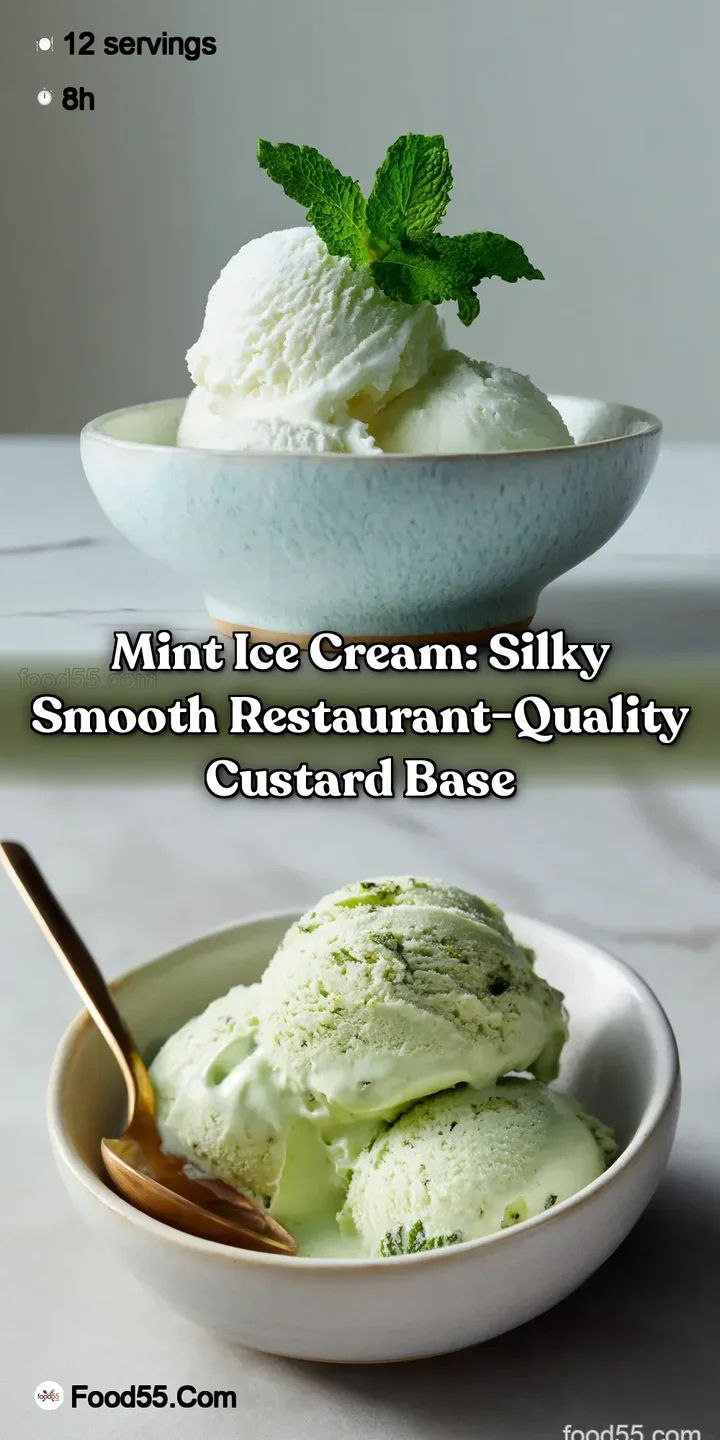 Mint Ice Cream: Silky Smooth Restaurant-Quality Custard Base