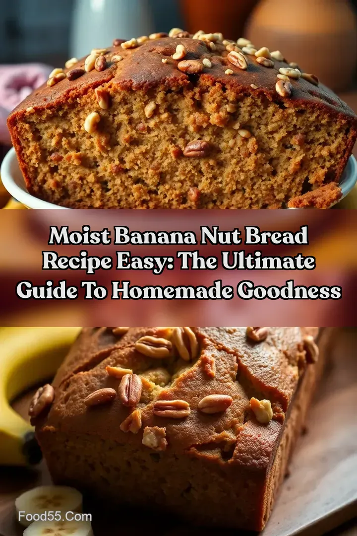 Moist Banana Nut Bread Recipe Easy: The Ultimate Guide to Homemade Goodness : PIN FOR LATER Moist Banana Nut Bread Recipe Easy: The Ultimate Guide to Homemade Goodness