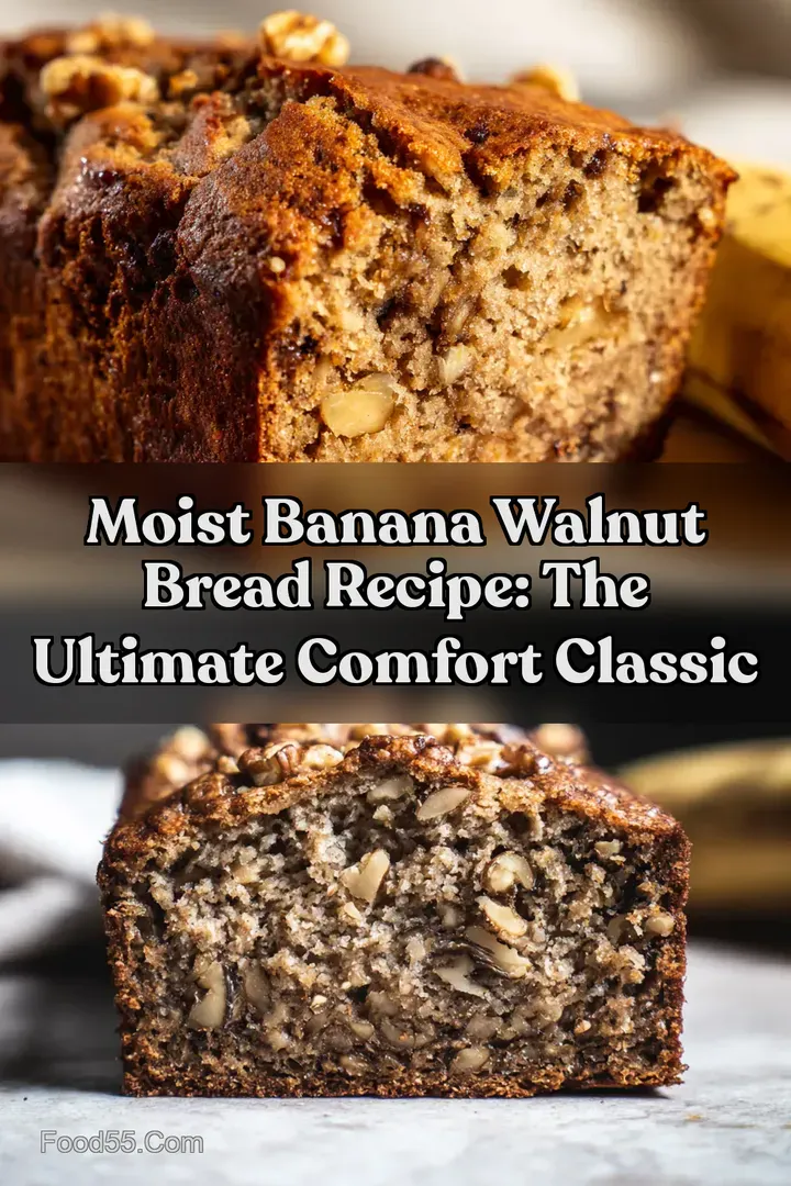 Moist Banana Walnut Bread Recipe: The Ultimate Comfort Classic : PIN FOR LATER Moist Banana Walnut Bread Recipe: The Ultimate Comfort Classic
