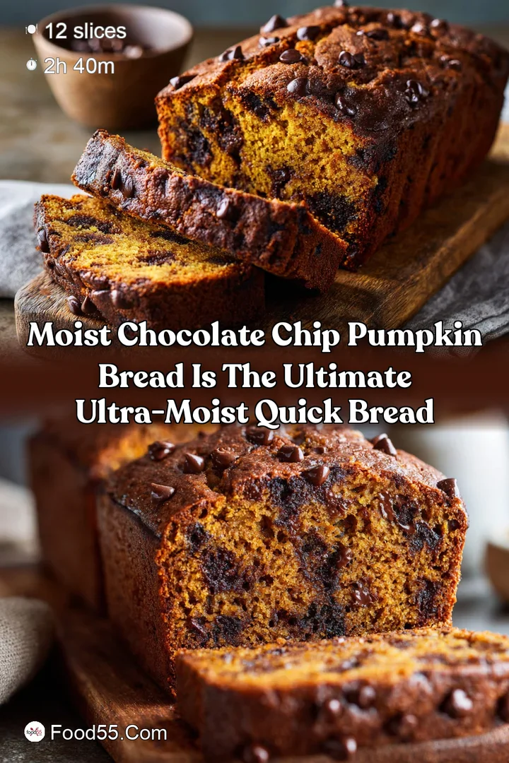 Moist Chocolate Chip Pumpkin Bread is the Ultimate Ultra-Moist Quick Bread