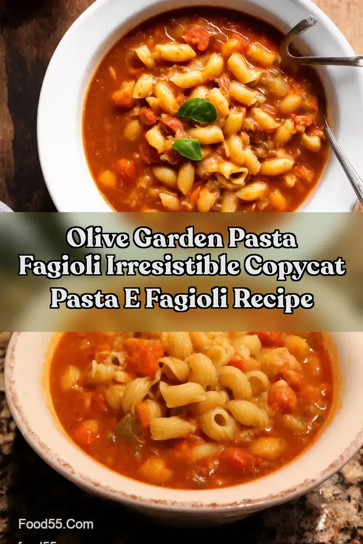 Olive Garden Pasta Fagioli Irresistible Copycat Pasta E Fagioli Recipe